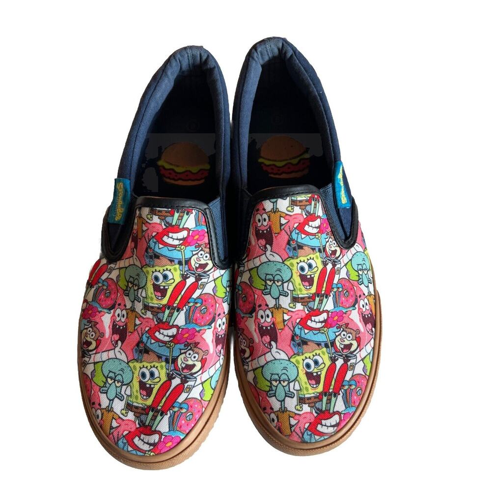 Spongebob Square Shoes Men’s Sz 11 Pants The Kristy Crab Slip On Ground Up shoes